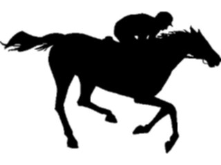 Sticker Custom Preview Image #123168 Sports Silhouettes Equestrian3