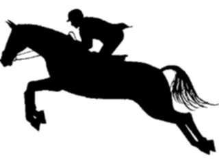 Sticker Custom Preview Image #123169 Sports Silhouettes Equestrian4