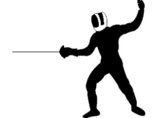 Sticker Custom Preview Image #123177 Sports Silhouettes Fencing7