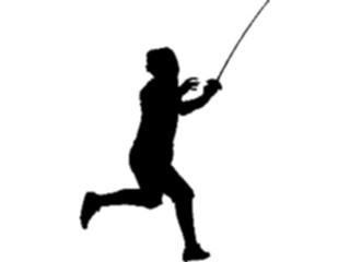 Sticker Custom Preview Image #123178 Sports Silhouettes Fencing8