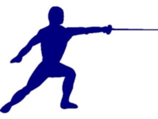 Sticker Custom Preview Image #123179 Sports Silhouettes Fencing9