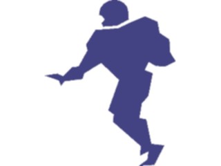 Sticker Custom Preview Image #123183 Sports Silhouettes Football Player1