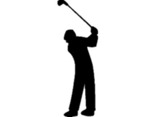 Sticker Custom Preview Image #123189 Sports Silhouettes Golfer04