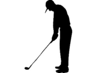 Sticker Custom Preview Image #123190 Sports Silhouettes Golfer05