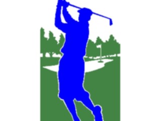 Sticker Custom Preview Image #123192 Sports Silhouettes Golfer07