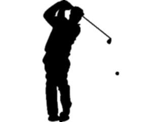 Sticker Custom Preview Image #123193 Sports Silhouettes Golfer08