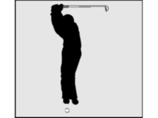 Sticker Custom Preview Image #123194 Sports Silhouettes Golfer09