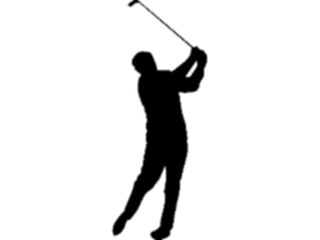 Sticker Custom Preview Image #123195 Sports Silhouettes Golfer10