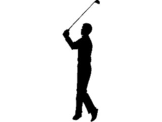 Sticker Custom Preview Image #123197 Sports Silhouettes Golfer12