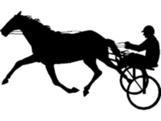 Sticker Custom Preview Image #123219 Sports Silhouettes Harness Racing