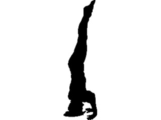 Sticker Custom Preview Image #123220 Sports Silhouettes Headstand1