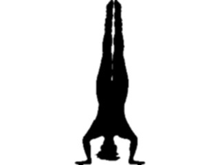 Sticker Custom Preview Image #123222 Sports Silhouettes Headstand3