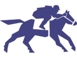 Sticker Custom Preview Image #123223 Sports Silhouettes Horse Racing1