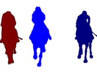 Sticker Custom Preview Image #123225 Sports Silhouettes Horse Racing3