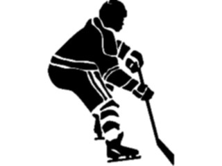 Sticker Custom Preview Image #123227 Sports Silhouettes Ice Hockey01