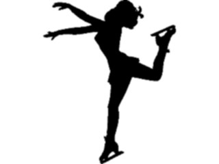 Sticker Custom Preview Image #123241 Sports Silhouettes Ice Skating1