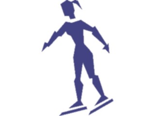 Sticker Custom Preview Image #123242 Sports Silhouettes Ice Skating2