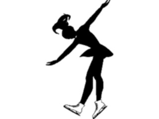 Sticker Custom Preview Image #123244 Sports Silhouettes Ice Skating4