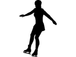 Sticker Custom Preview Image #123247 Sports Silhouettes Ice Skating7