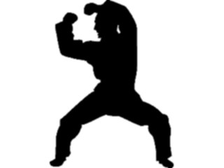 Sticker Custom Preview Image #123253 Sports Silhouettes Martial Arts03