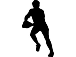 Sticker Custom Preview Image #123268 Sports Silhouettes Rugby Player1