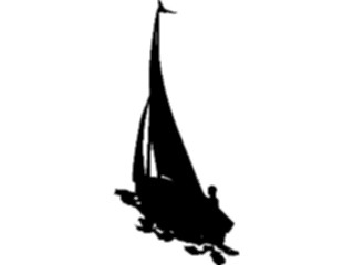 Sticker Custom Preview Image #123272 Sports Silhouettes Sailing3