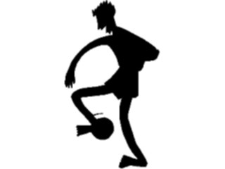 Sticker Custom Preview Image #123308 Sports Silhouettes Soccer Player19