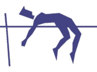 Sticker Custom Preview Image #123331 Sports Silhouettes T F High Jump1