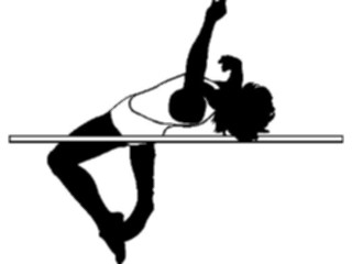 Sticker Custom Preview Image #123333 Sports Silhouettes T F High Jump3