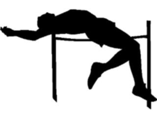 Sticker Custom Preview Image #123334 Sports Silhouettes T F High Jump4