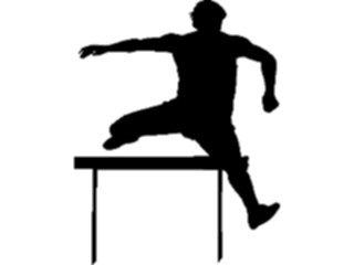 Sticker Custom Preview Image #123337 Sports Silhouettes T F Hurdles1