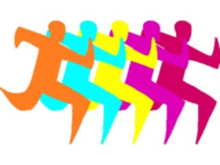 Sticker Custom Preview Image #123385 Sports Silhouettes T F Runners2