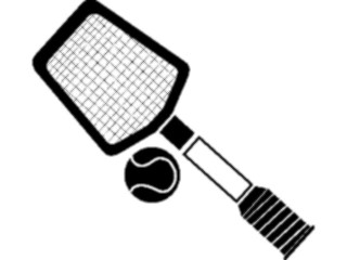 Sticker Custom Preview Image #123395 Sports Silhouettes Tennis Equipment