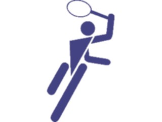 Sticker Custom Preview Image #123396 Sports Silhouettes Tennis Player1