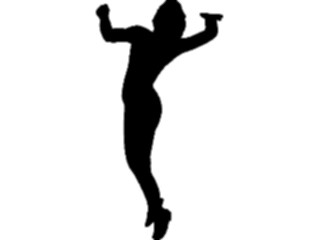 Sticker Custom Preview Image #123408 Sports Silhouettes Volleyball Serve