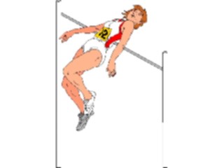 Sticker Custom Preview Image #123667 Sports Track Field High Jump01