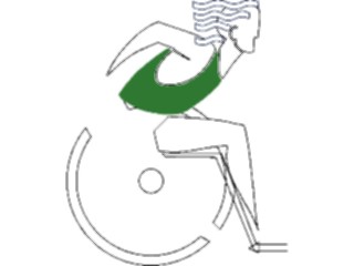 Sticker Custom Preview Image #123720 Sports Track Field Racerin Wheelchair1