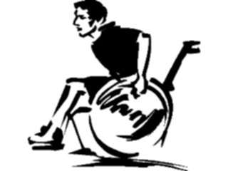 Sticker Custom Preview Image #123721 Sports Track Field Racerin Wheelchair2