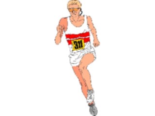 Sticker Custom Preview Image #123725 Sports Track Field Runner03