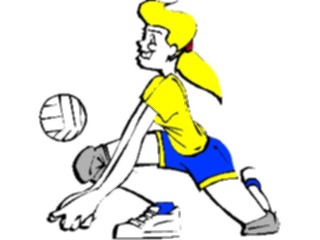 Sticker Custom Preview Image #123866 Sports Volleyball Player12