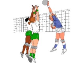 Sticker Custom Preview Image #123878 Sports Volleyball Spike