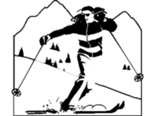 Sticker Custom Preview Image #124136 Sports Winter Sports Skier08