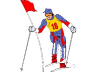 Sticker Custom Preview Image #124139 Sports Winter Sports Skier11
