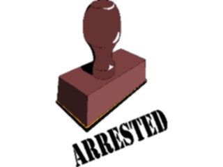 Sticker Custom Preview Image #124295 Stamps Rubber Stamps Arrested