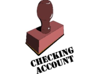 Sticker Custom Preview Image #124319 Stamps Rubber Stamps Checking Account