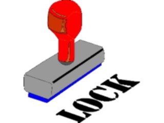 Sticker Custom Preview Image #124430 Stamps Rubber Stamps Lock