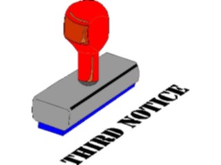 Sticker Custom Preview Image #124526 Stamps Rubber Stamps Third Notice