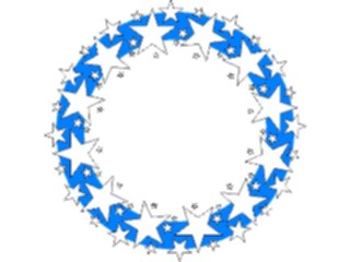 Sticker Custom Preview Image #125143 Stars Starbursts Stars Wreath