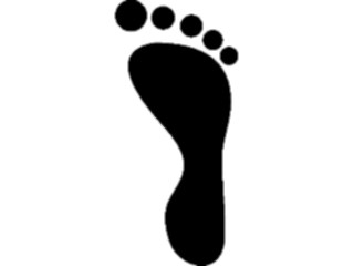 Sticker Custom Preview Image #125328 Symbols People Footprint Right