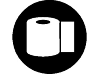 Sticker Custom Preview Image #125836 Symbols Symbols Toilet Paper Roll